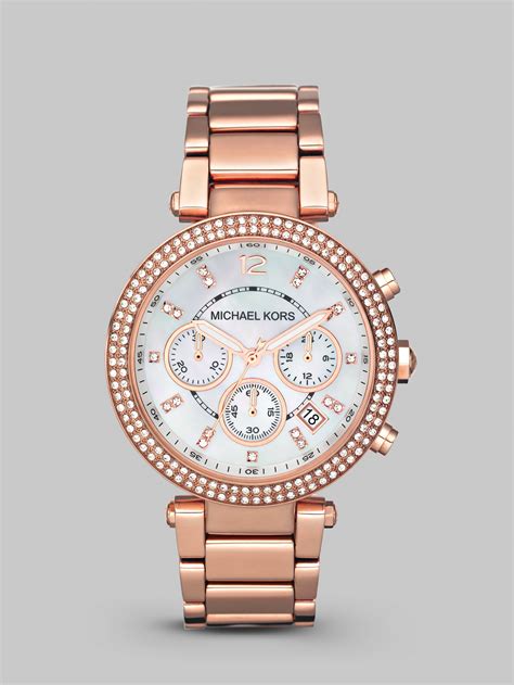 michael kors mother of pearl chronograph watch|Michael Kors Chronograph Mother of Pearl Dial Ladies Watch .